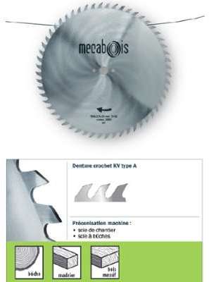 Mecabois - Lame au chrome pour bois de chauffage (