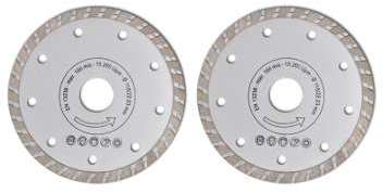VidaXL 2 disques diamantés turbo pour meuleuse 115