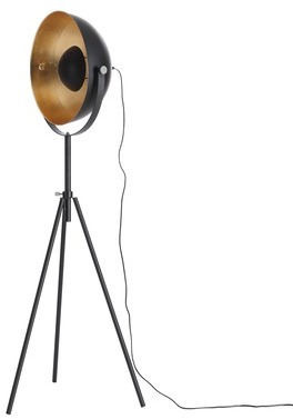 Lampadaire Irving - Noir / Doré 1 ampoule