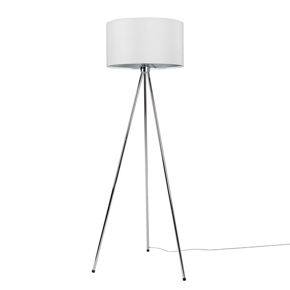 Lampadaire New Twist II - 1 ampoule Blanc Métal