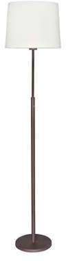 Lampadaire LED Hilver I - Coton / Acier - 3 ampoul