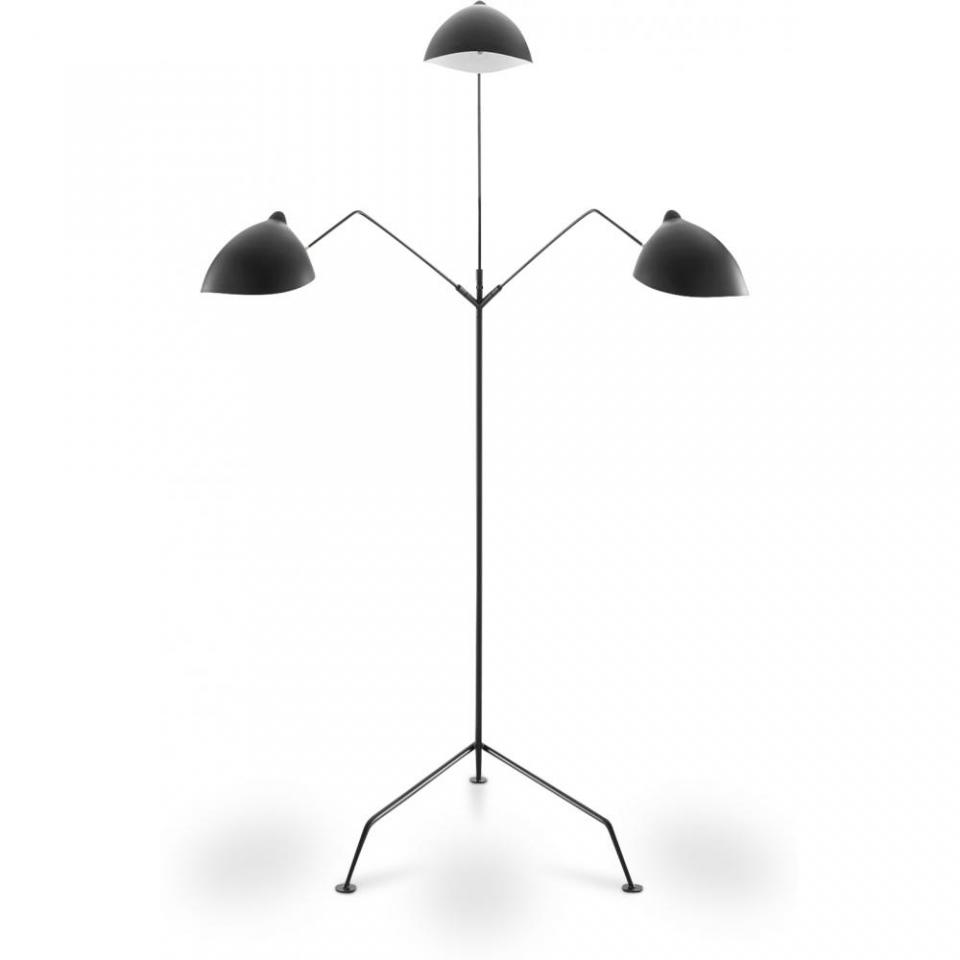 Lampadaire MFL-3 Serge Mouille Style Noir