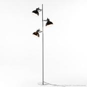 Lampadaire 3 lumières orientables en métal finitio