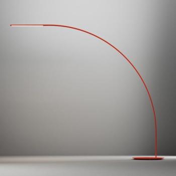 Yumi - Lampadaire LED - rouge aluminium laqué LxH 250x210 Yumi - Lampadaire LED - rouge