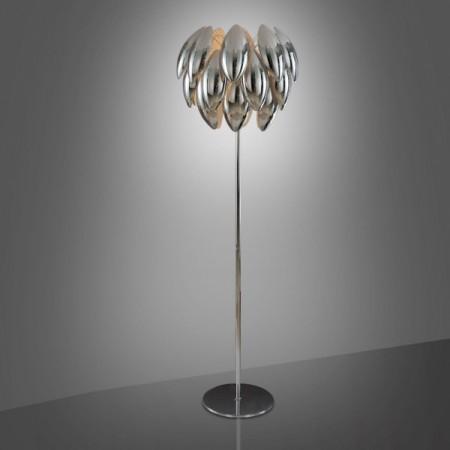 Lampadaire design luna chromé