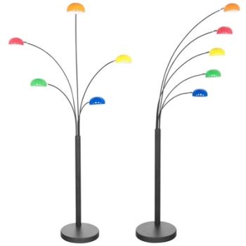 Lampadaire 5 branches OREDON COLOR, multicolore