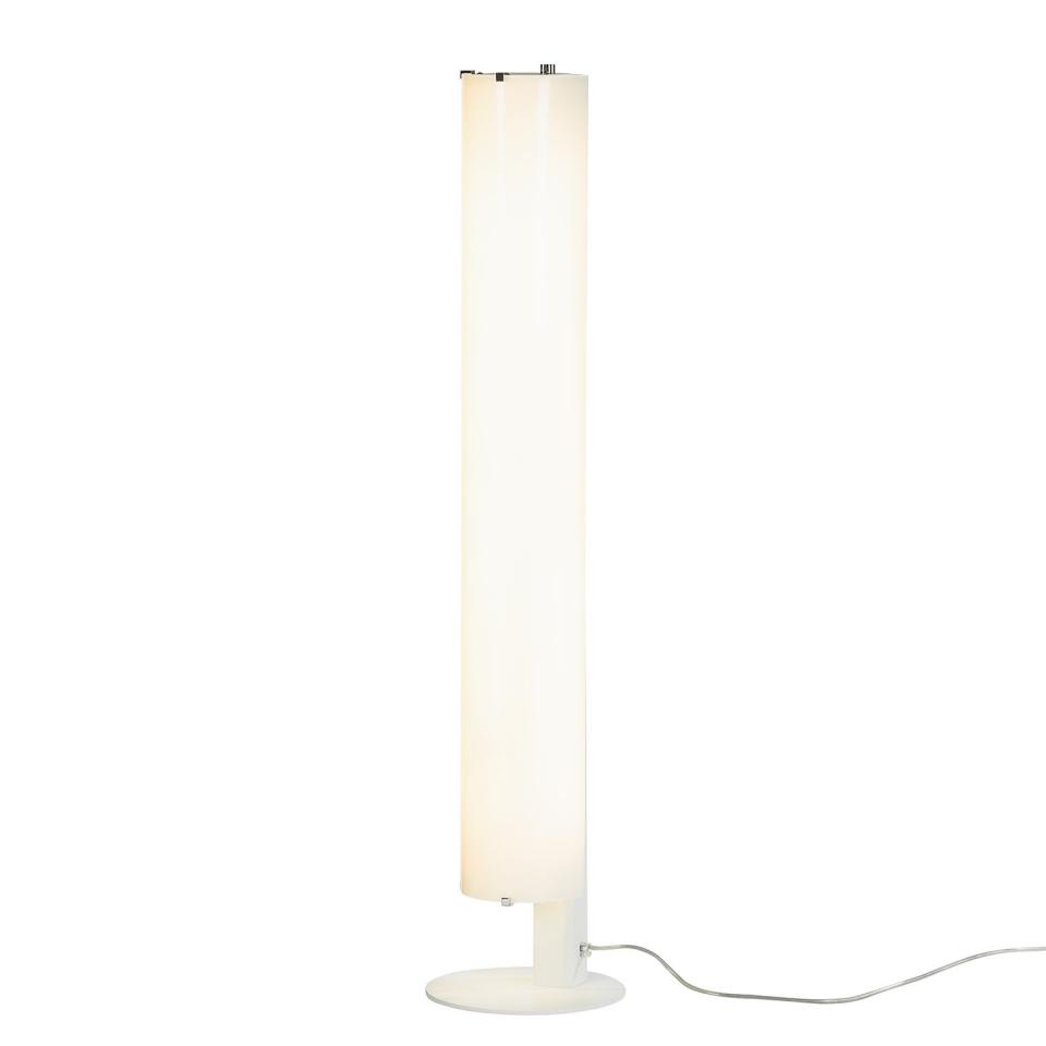 Lampadaire Tub-O - Verre / Métal Blanc 2 ampoules