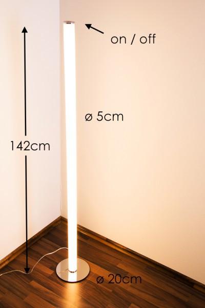 Lampadaire LED Brilliant Chrome, 1 lumière - Desig