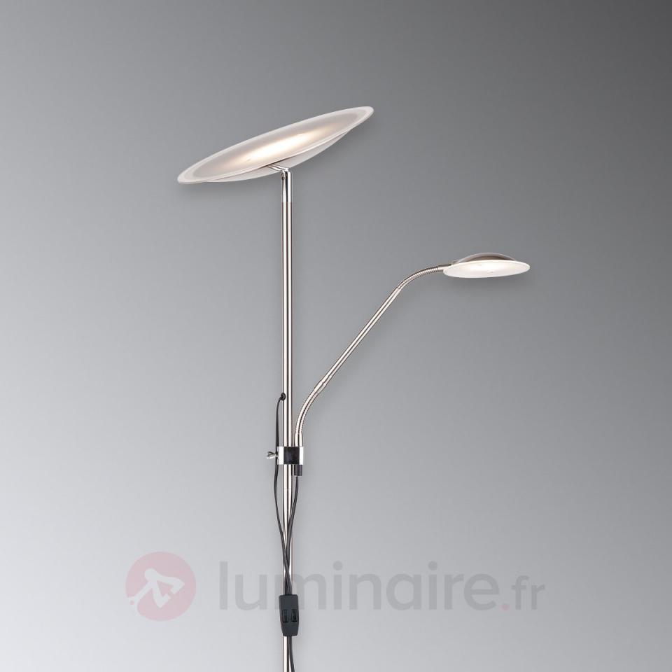 Lampadaire avec liseuse Sura, LED - LAMPENWELT.com