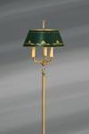 Lampadaire en bronze massif patiné vieil or de sty