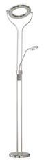 Lampadaire 2 lampes led Action Remy Gris métallique Lampadaire 2 lampes led Action