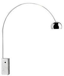 FLOS lampadaire ARCO (- - Marbre, acier et alumini