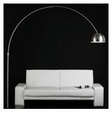 Lampadaire ARC design XXL Géant acier brossé - Lam