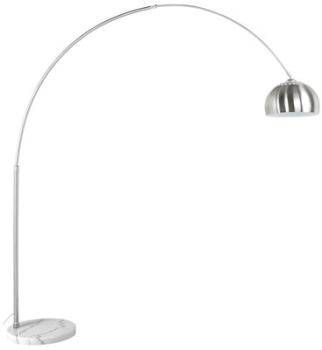 Lampadaire design en arc XXL acier brossé retro 70s Lampadaire design en arc XXL
