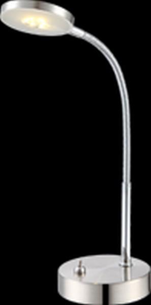 Lampe de table Globo DENIZ LED Nickel mat, Chrome,