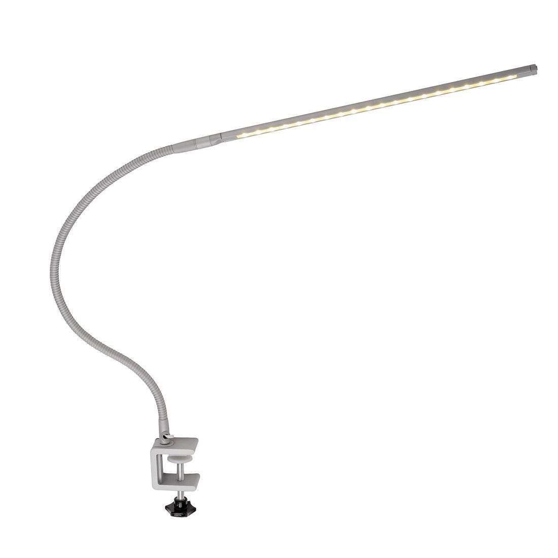 Lampe à pince LED Tania - Acier inoxydable - Argen