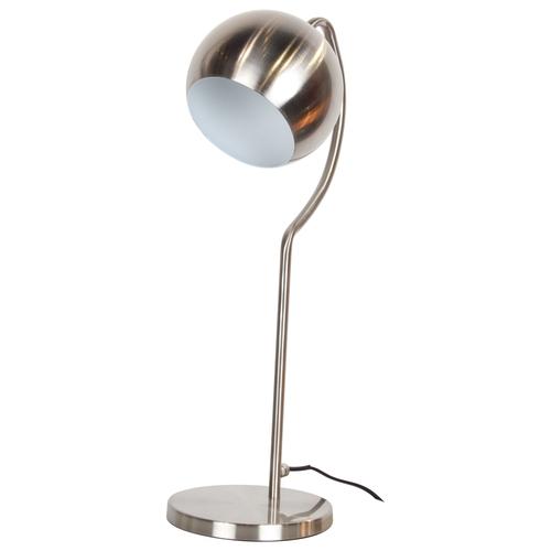 Lampe à poser en acier brossé Boule (H.59cm)