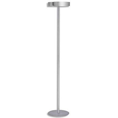 Lampadaire à led modèle Cell gris métal en acier,