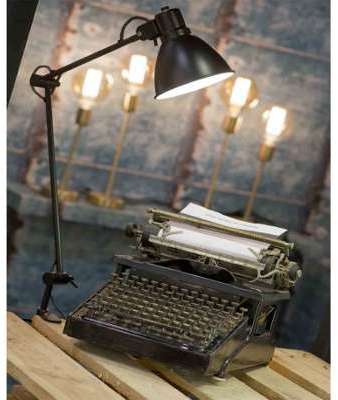 Lampe a fixer a une table design industriel en met