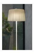 Lampadaire liseuse en verre de Murano métallisé et