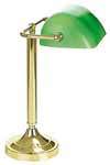 Biblio laiton verte 1 lampe de bureau