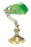 Biblio laiton verte 2 lampe de bureau