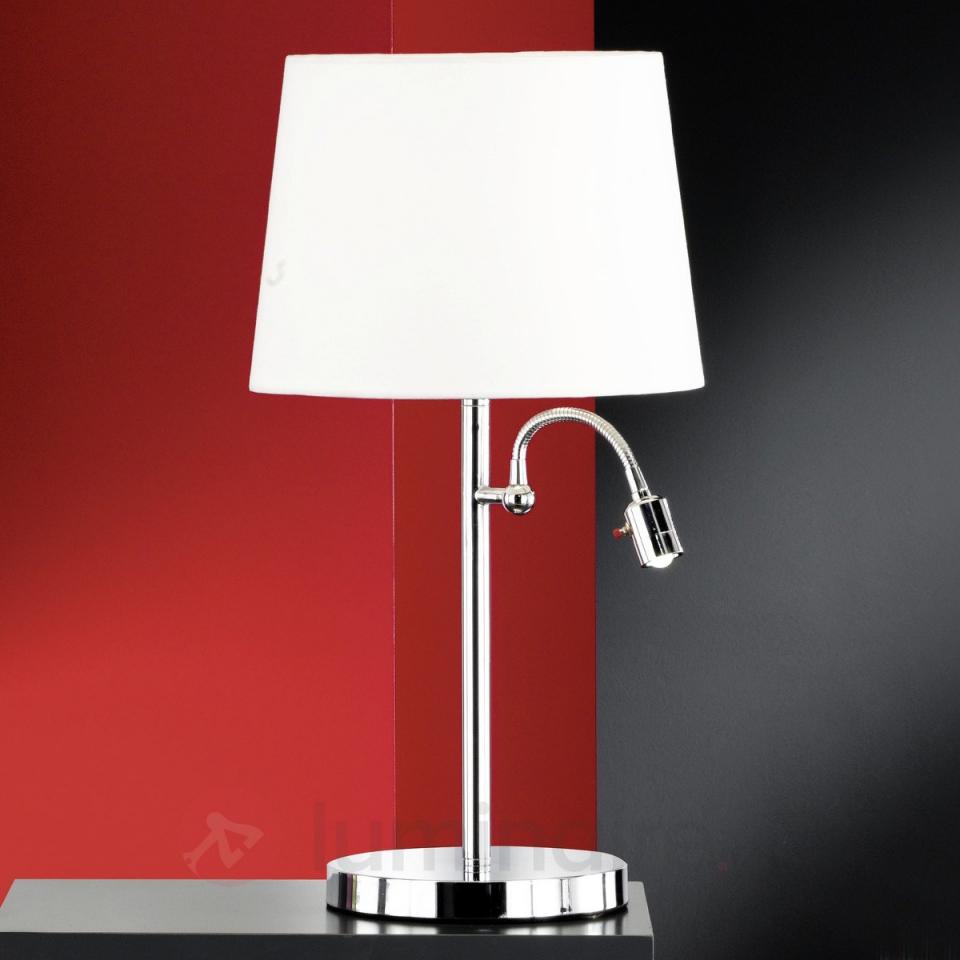 Lampe à poser Lavo avec liseuse LED