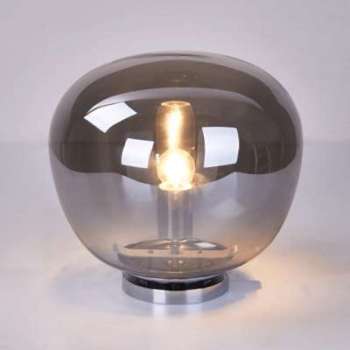 Lampe boule verre fumé vintage - Echoes Lampe boule verre fumé vintage