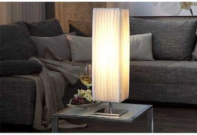 Lampe de chevet de 60cm en tissu de latex plissé d