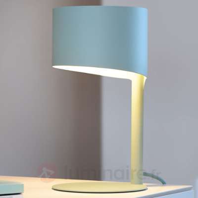 Lampe à poser Knulle, bleu pastel
