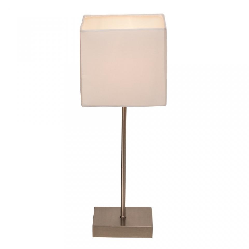 Lampe de table Brilliant Aglae Blanc, 1 lumière -