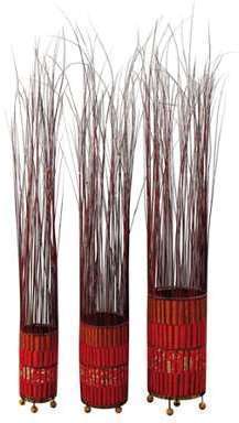 Lampe en bambou (Lot de 3)