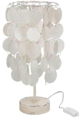 Lampe de chevet beige en bois
