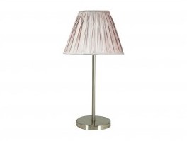 Lampe TORO de chevet pied tube rond abat jour de tissu Lampe TORO de chevet pied