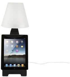 Lampe à poser pour Tablette tactile en Métal noir