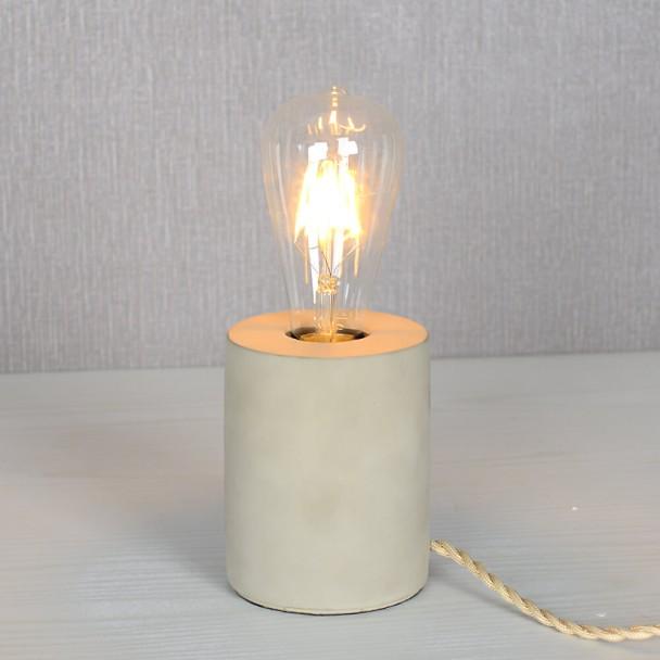 Lampe à poser minimaliste en béton gris - Akari -
