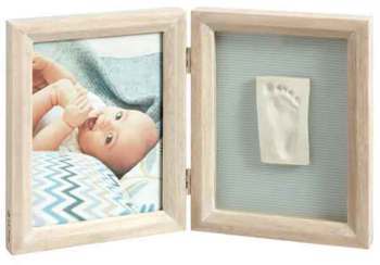 Cadre 2 Volets My Baby Touch - Bois cérusé