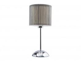 Lampe à chevet TORA en acier chromé et tissu chrome Lampe à chevet TORA en acier
