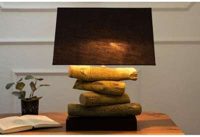 Lampe à poser contemporaine de 50cm coloris noir e