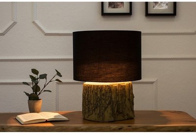 Lampe à poser contemporaine de 40cm coloris noir e