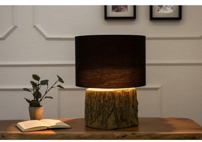 Lampe à poser contemporaine de 40cm coloris noir e