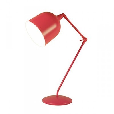 Lampe de bureau design mekano rouge