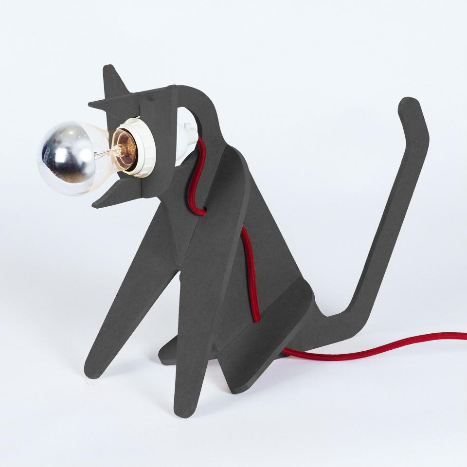 GET OUT - Lampe à poser Chat Noir H35cm
