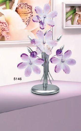 Lampe de table Globo PURPLE Chrome, Rose, Lila, 1