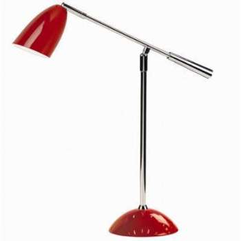 EINSTEIN - Lampe de bureau tactile - Rouge ou Noir