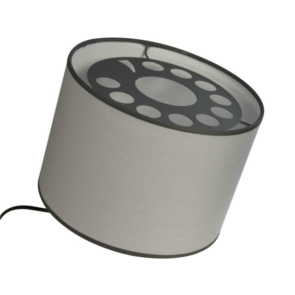 PHONE - Lampe à Poser Gris Ø25cm