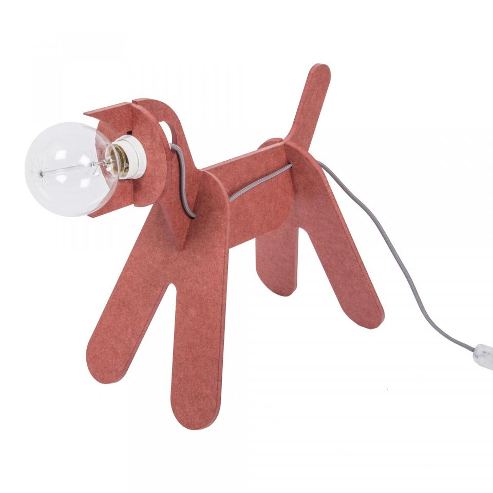 GET OUT - Lampe à poser Chien Rouge L40cm