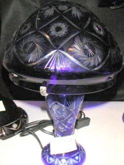 Lampe bohème bleue pied médecis