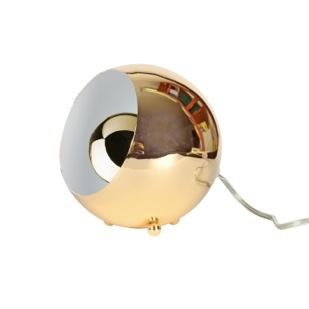 Lampe à poser boule spot en métal laiton (D.15cm)