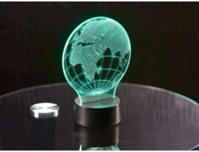 Motif 3D pour socle lumineux LS-7 3D - Planète Motif 3D pour socle lumineux